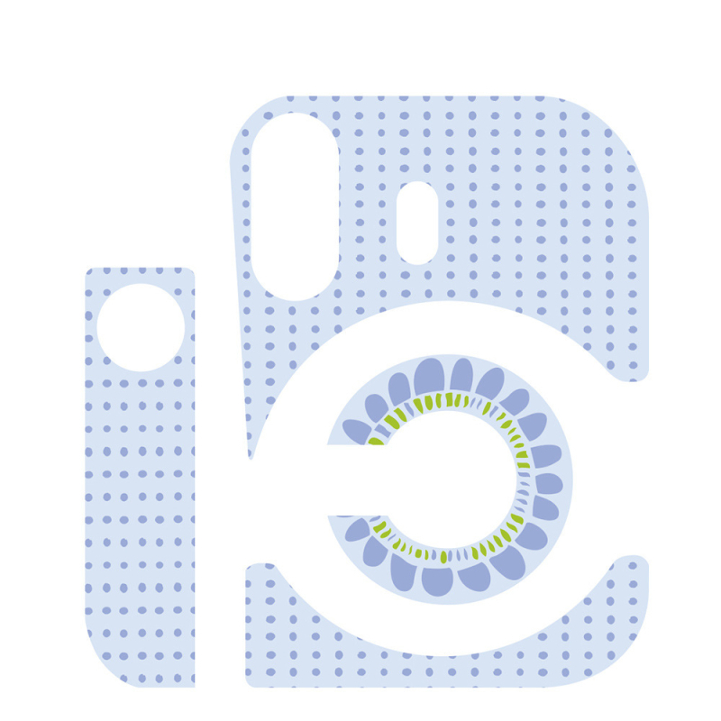 Polaroid Mini 12 kamera testre ragasztott matricák - Kis pöttyös napraforgó motívumok, több színű, aranyos és friss | Modell: Mini 12 középső testre szóló matrica; Kompatibilis: Mini 12 kamera; Anyag: PVC; Film típusa: Shell membrán; Feldolgozás: Egyedi ra