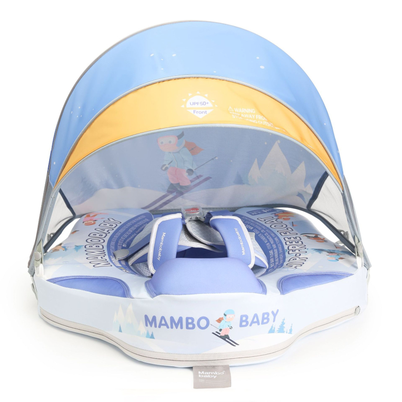 Mambobaby dječji plivački prsten — PU koža, grafički uzorak, pogodan za plivanje i hodanje po plićaku