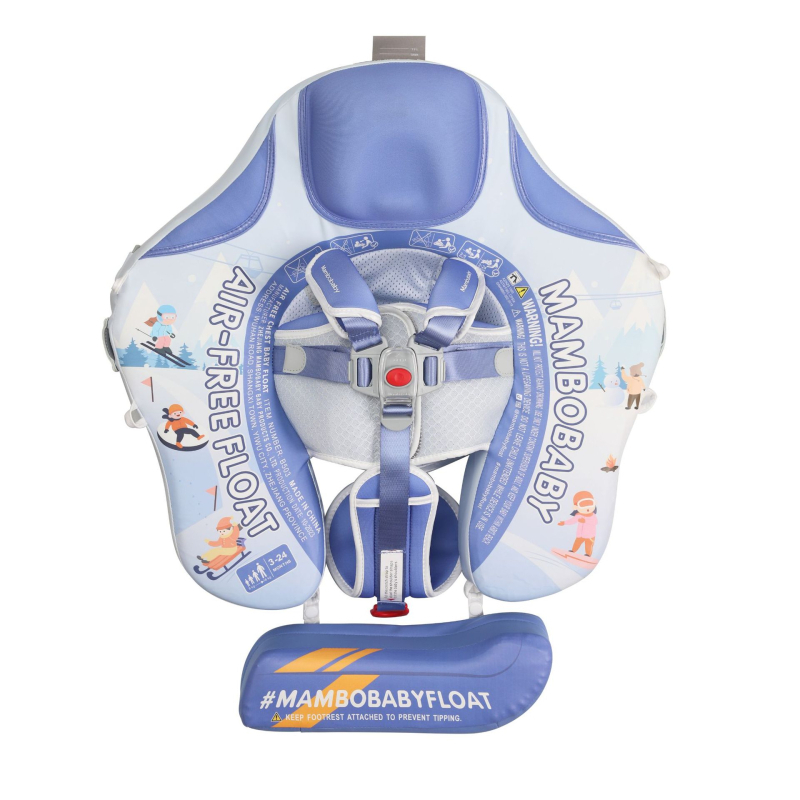 Mambobaby dječji plivački prsten — PU koža, grafički uzorak, pogodan za plivanje i hodanje po plićaku