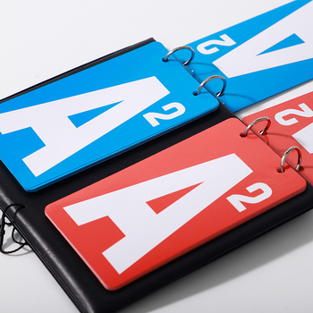 Kártyajátékokhoz készült pontozótábla: két színű számolás, poker pontozó, használható bírói üzemmódban, testreszabható logó, műanyag kivitel.