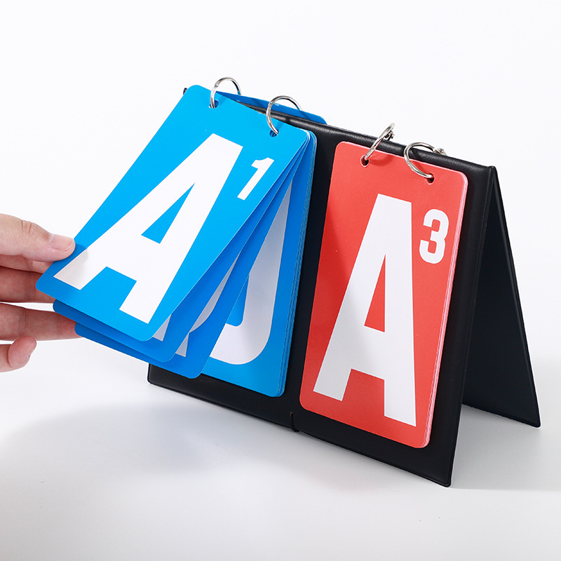 Kártyajátékokhoz készült pontozótábla: két színű számolás, poker pontozó, használható bírói üzemmódban, testreszabható logó, műanyag kivitel.