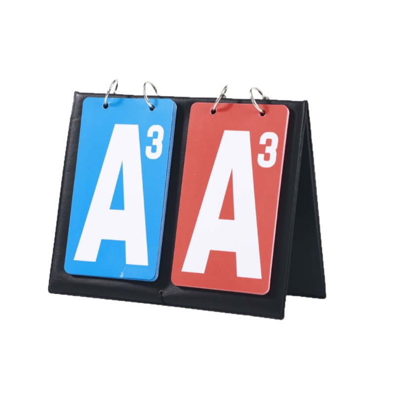 Kártyajátékokhoz készült pontozótábla: két színű számolás, poker pontozó, használható bírói üzemmódban, testreszabható logó, műanyag kivitel.