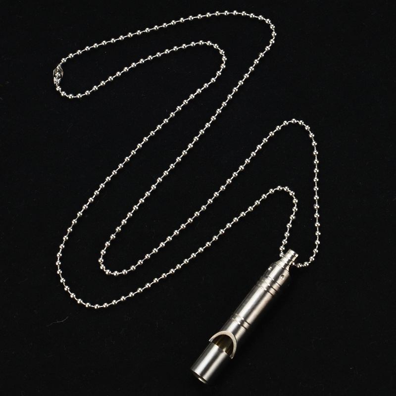 Piskaljka od titanijske legure – visoka decibelna glasnoća, spašavanje u divljini, sudac i kućni ljubimac s privjeskom za ključeve