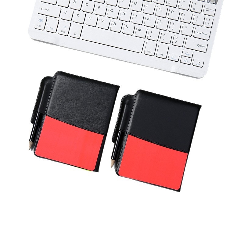 Futballbíró-kártya készlet tollal – PVC, testreszabható logónyomtatás