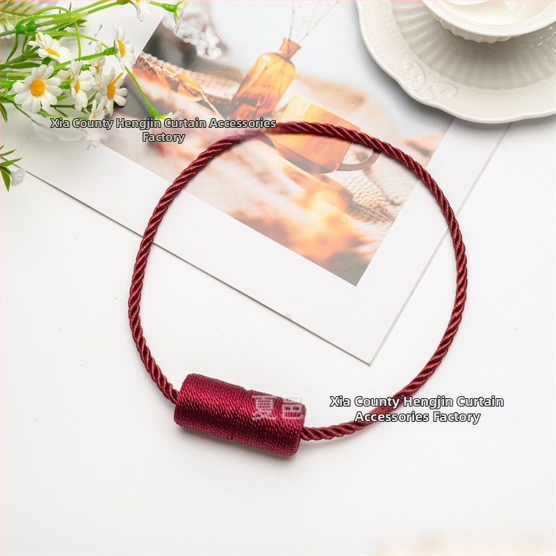 Cylindrický magnetický gombík na záves – bez vŕtania, magnetické uchytenie na záves a šnúru, moderný minimalistický štýl, prispôsobiteľný