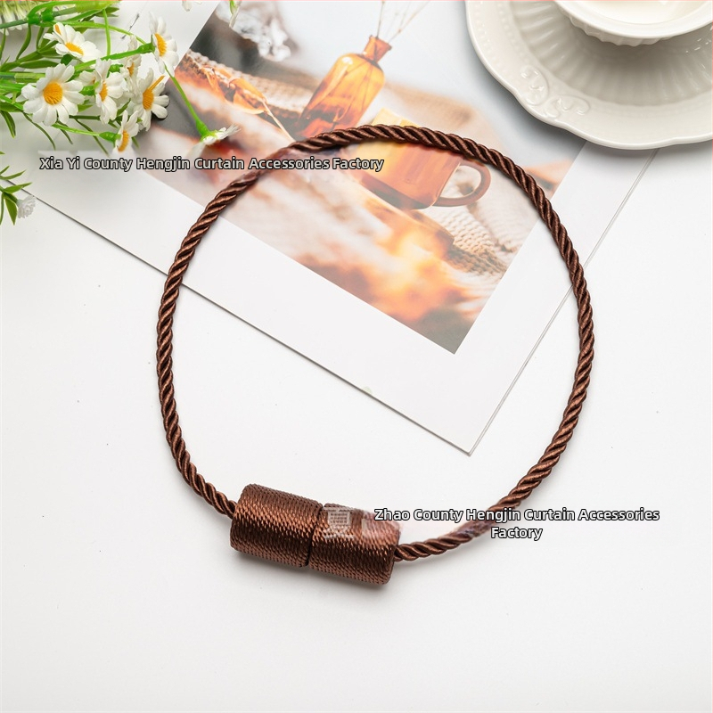 Cylindrický magnetický gombík na záves – bez vŕtania, magnetické uchytenie na záves a šnúru, moderný minimalistický štýl, prispôsobiteľný