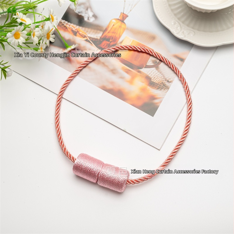 Cylindrický magnetický gombík na záves – bez vŕtania, magnetické uchytenie na záves a šnúru, moderný minimalistický štýl, prispôsobiteľný