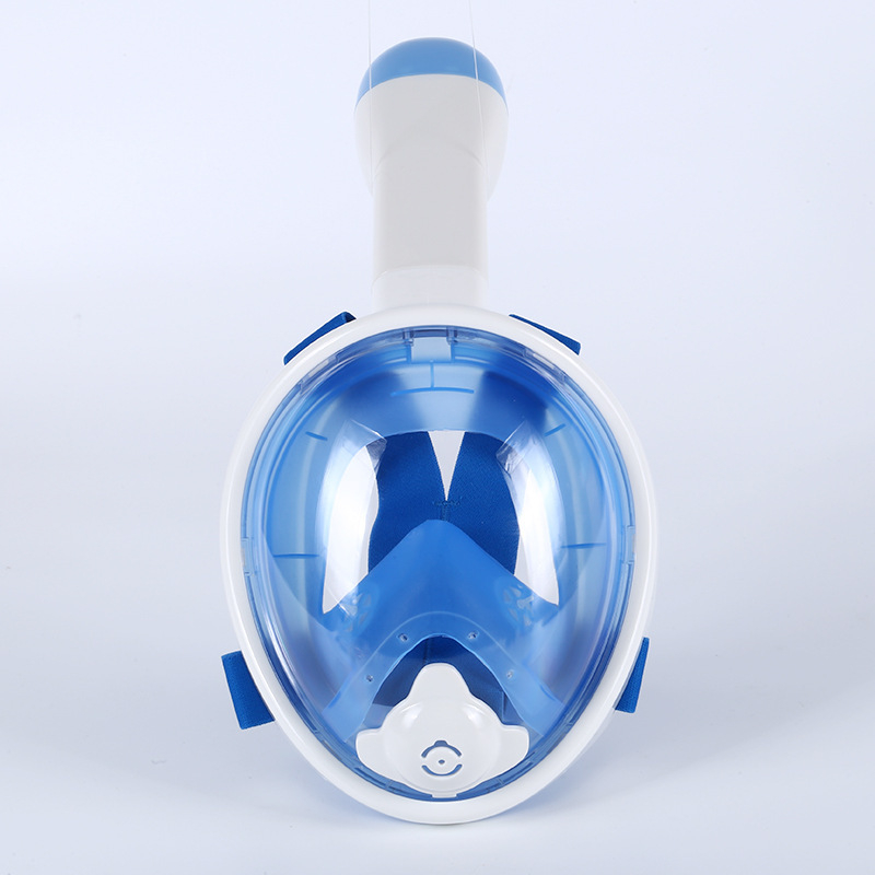 Jierui Dječja maska za ronjenje s cijelim licem i suhim snorkelom, model C1, materijal silikon/PC, anti-fog
