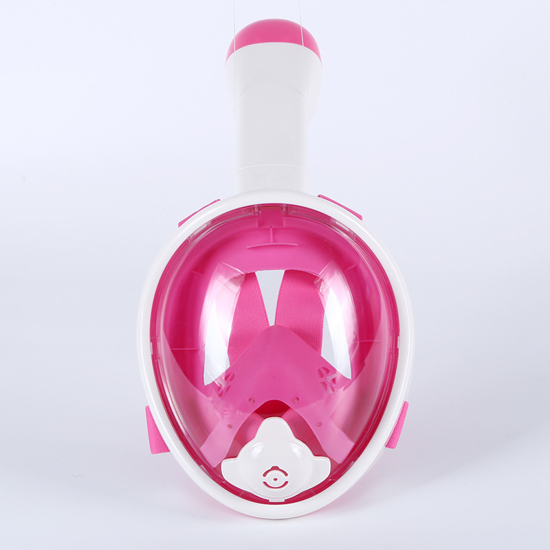 Jierui Dječja maska za ronjenje s cijelim licem i suhim snorkelom, model C1, materijal silikon/PC, anti-fog