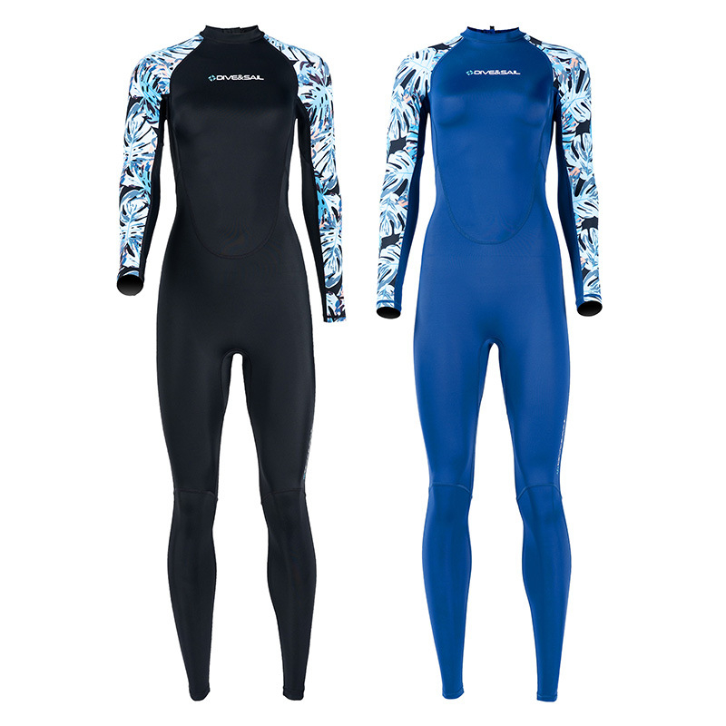 DIVE&SAIL Ženski Lycra jednodjelni brzi sušenje kupaći za ronjenje, plivanje, surfing i snorkeling (92% najlon, 8% spandex)