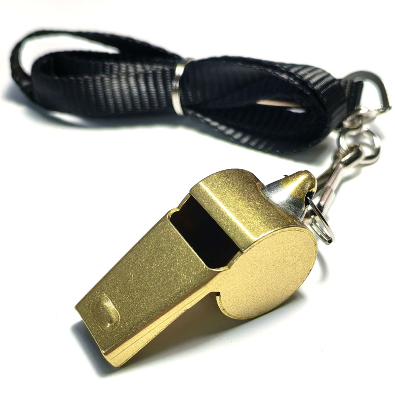 Медна свирка HT0181, с печат на лого по поръчка и обработка по поръчка