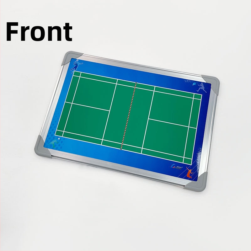 Prenosná taktická tabuľa na badminton s rámom z hliníkovej zliatiny, magnetická a vymazateľná, na výučbu a tréning