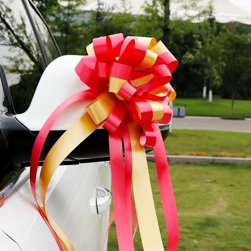Set za ukrašavanje svadbenog automobila: mašna za ručicu vrata i ručno cvijeće