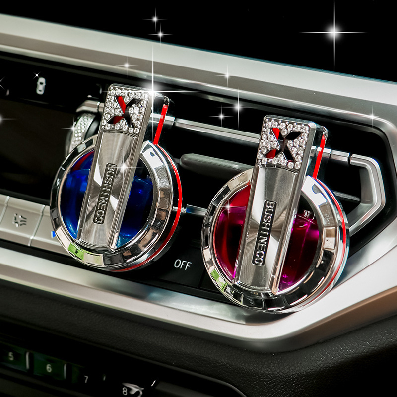 Clip pentru ventilația mașinii, parfum auto cu aromă de lămâie și ton marin, 10–20 ml, durează peste 90 de zile, material plastic și sticlă