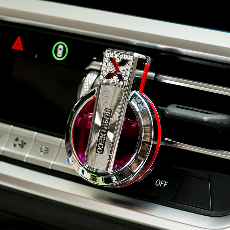 Clip pentru ventilația mașinii, parfum auto cu aromă de lămâie și ton marin, 10–20 ml, durează peste 90 de zile, material plastic și sticlă