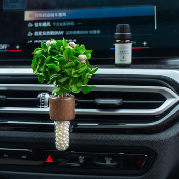 Vaza za izlaz zraka automobila – drvena, hidroponski sustav, središnja konzola, aromaterapija, retro stil
