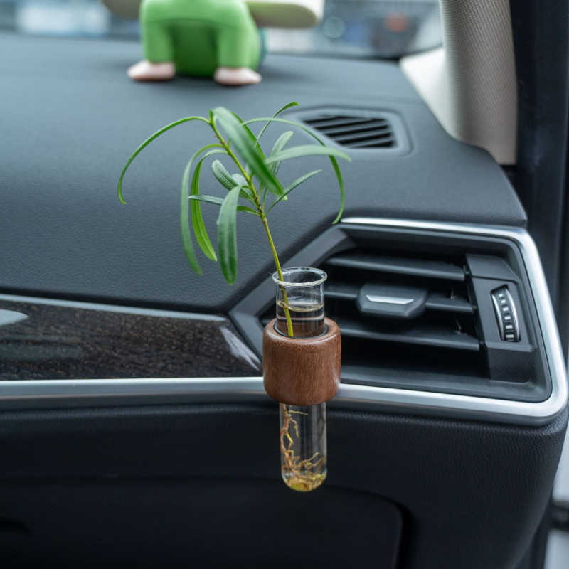 Vaza za izlaz zraka automobila – drvena, hidroponski sustav, središnja konzola, aromaterapija, retro stil