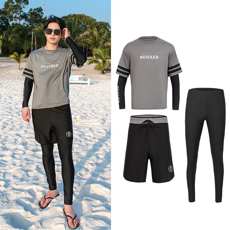 Dvodijelni wetsuit za ronjenje i snorkeling s dugim rukavima i nogavicama, UV zaštita, prednji zatvarač, unisex, za odrasle