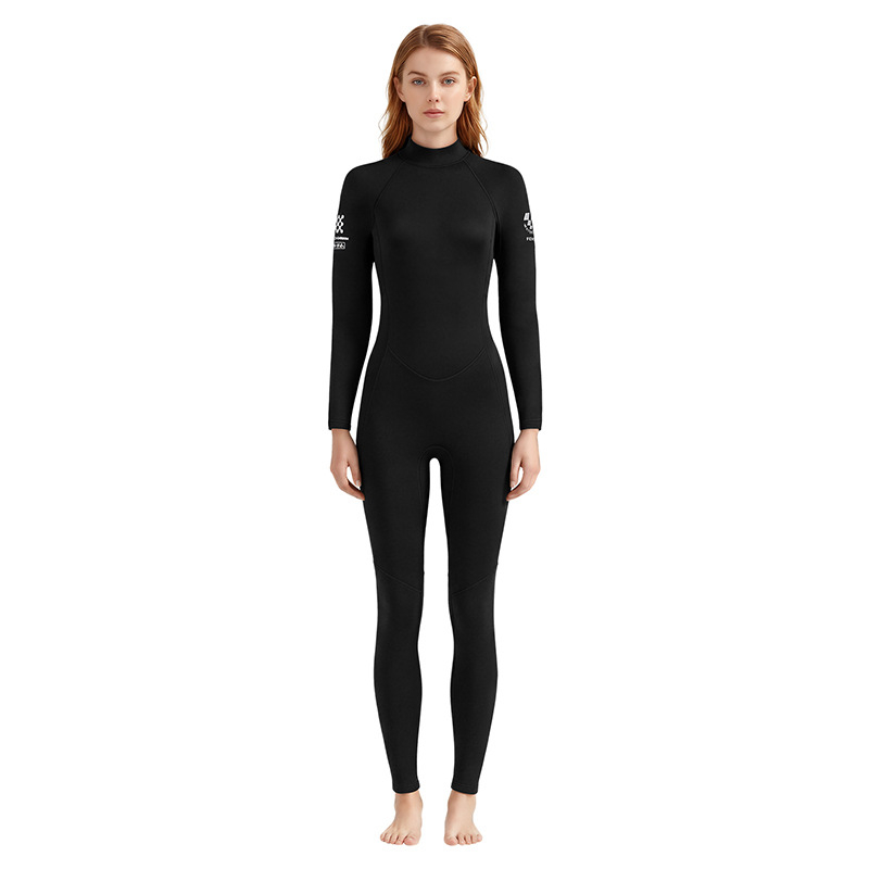 3 mm ženski neoprenski odijelo s dugim rukavima, jednodijelno, za ronjenje, plivanje, snorkeling i surfanje, zadržava toplinu