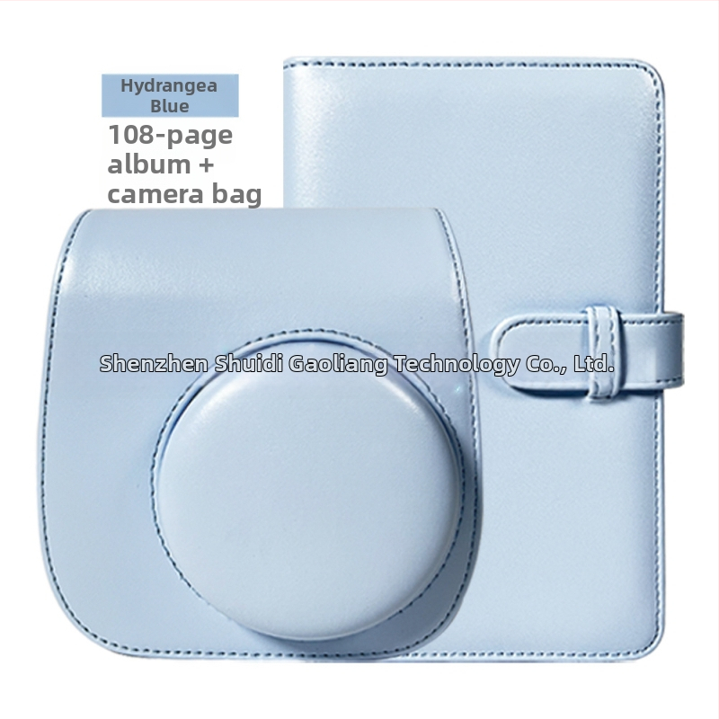 Polaroid Mini 12/11 príslušenstvo set s taškou na fotoaparát, 108-stranovým fotoalbumom a doplnkami na nálepky a rámy na fotky | Model mini12 | Uvedenie 2023 | Značka Neutral