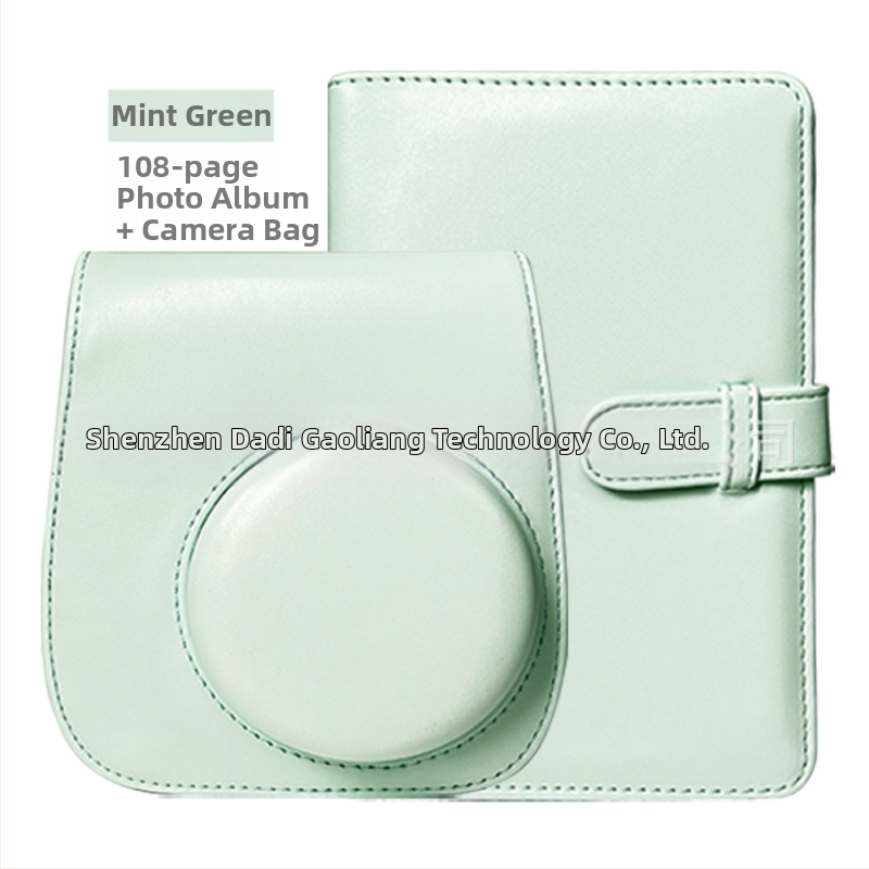 Polaroid Mini 12/11 príslušenstvo set s taškou na fotoaparát, 108-stranovým fotoalbumom a doplnkami na nálepky a rámy na fotky | Model mini12 | Uvedenie 2023 | Značka Neutral