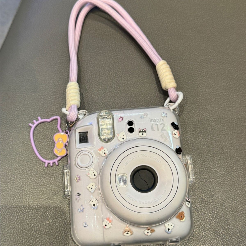 Carcasă pentru cameră Corduroy, stil rucsac pentru Mini12 Instax/Polaroid, geantă foto