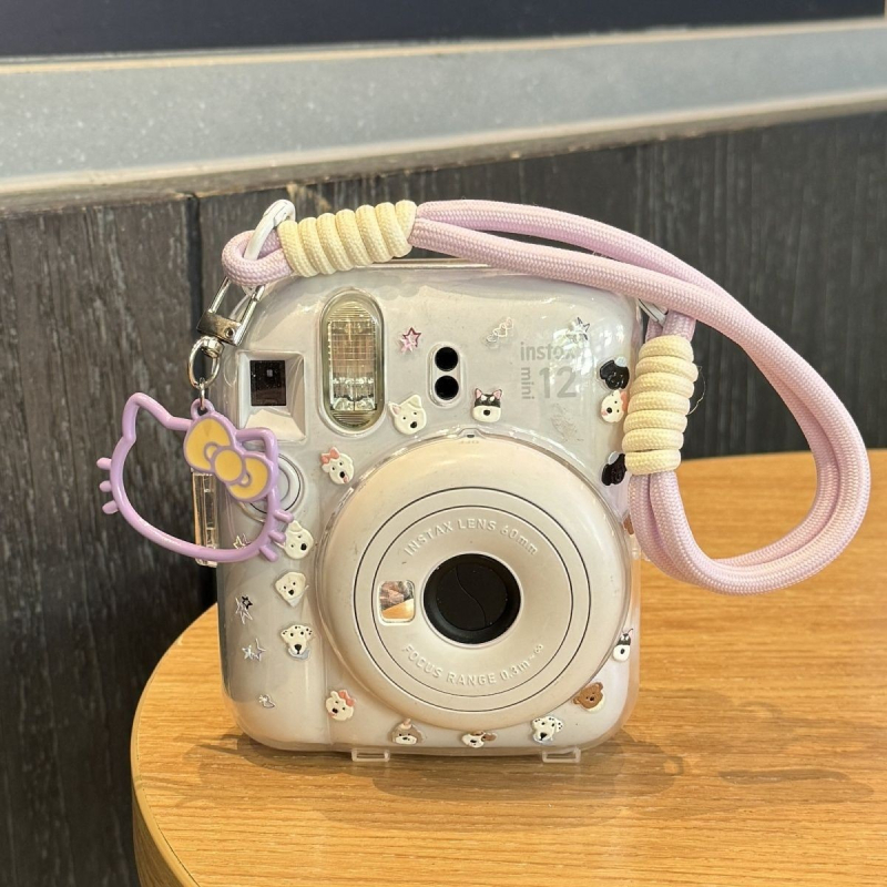 Carcasă pentru cameră Corduroy, stil rucsac pentru Mini12 Instax/Polaroid, geantă foto