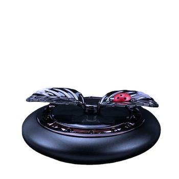 Suport de parfum pentru mașină cu alimentare solară, design rotativ cu floare de măr, pastă de parfum solidă