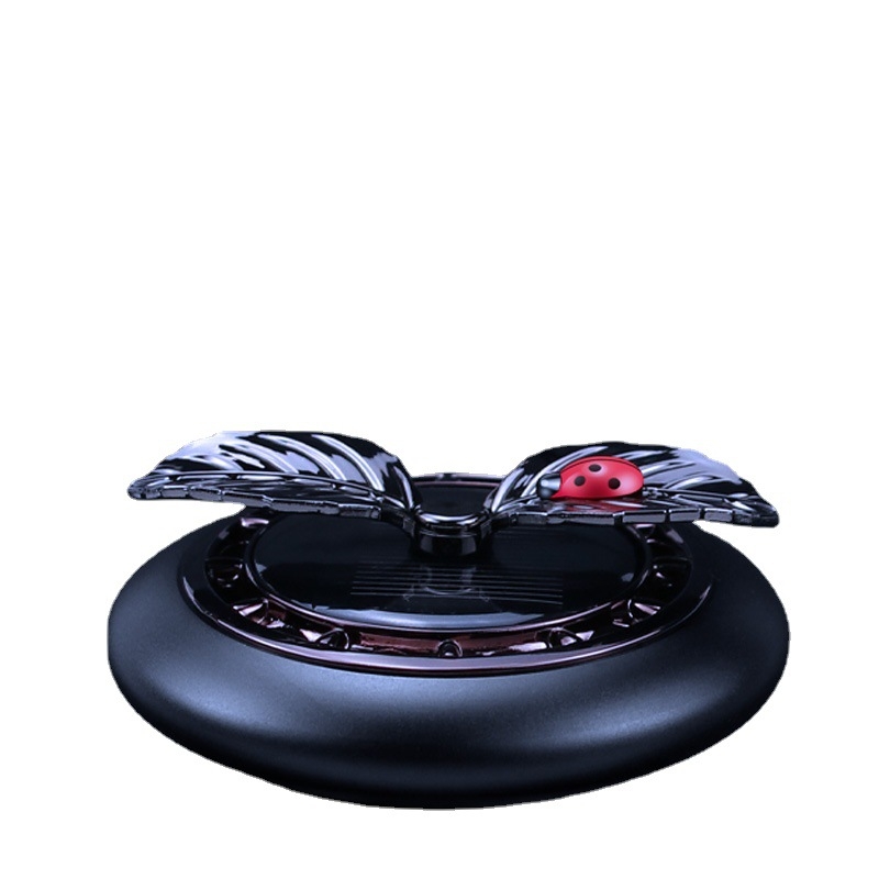 Suport de parfum pentru mașină cu alimentare solară, design rotativ cu floare de măr, pastă de parfum solidă