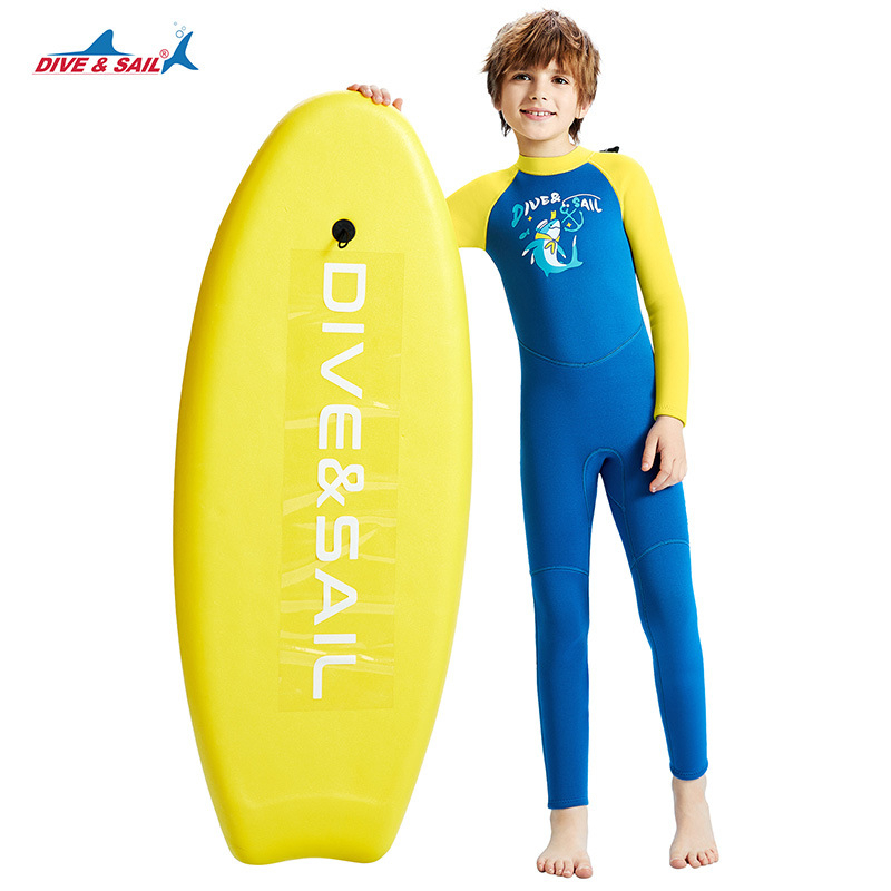 Dječji jednodijelni neoprenski kostim za ronjenje od 2.5 mm — topao za ronjenje i snorkeling, 90% neopren + 10% najlon
