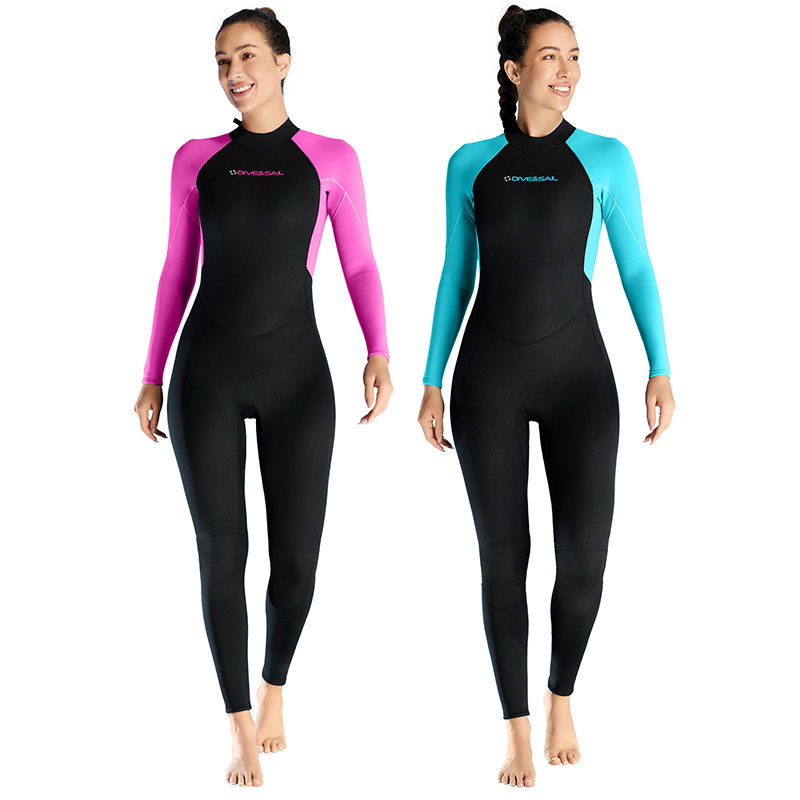 DIVE&SAIL 3mm termalni cjeloviti ženski wetsuit – SCR neopren, toplina za ronjenje, sve sezone