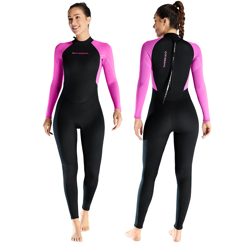 DIVE&SAIL 3mm termalni cjeloviti ženski wetsuit – SCR neopren, toplina za ronjenje, sve sezone