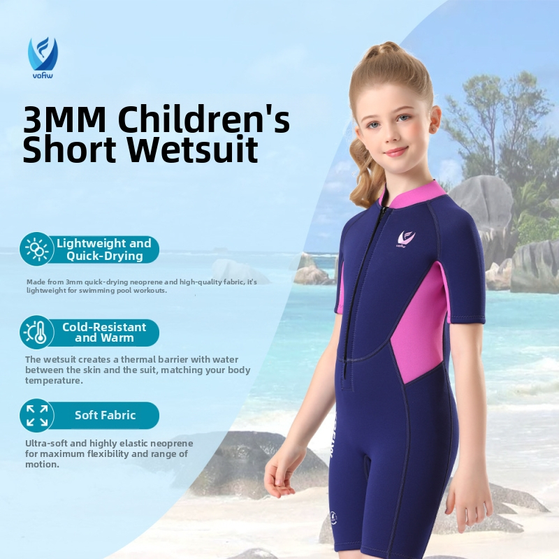 3mm unisex kratki wetsuit za plivanje, surfanje i ronjenje — topao, zaštita od sunca, zaštita od meduza