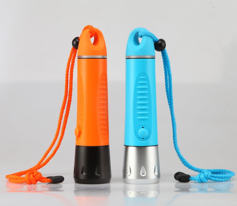 Light Arrow FITECHF8 Búvár Világítás — Alumínium ötvözet + PC kivitel, Vízálló USB búvárfény, Hosszú akkumulátor-üzemidő