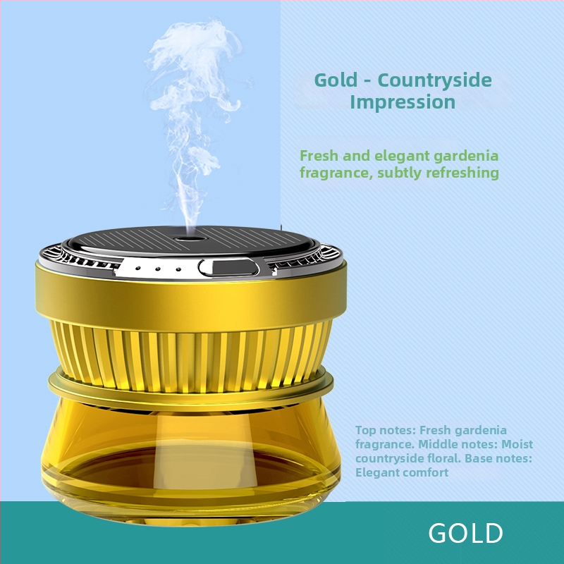 GEMACAR Διαχυτής Αρώματος Αυτοκινήτου με Ηλιακή Τροφοδοσία, Αυτόματο Ψέκασμα, Υγραντήρας, Συμβατός με Αιθέριο Έλαιο και Προσαρμοσμένα Αρώματα