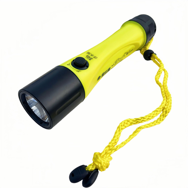 Búvár LED lámpa hosszú hatótávú fény, test alumíniumötvözet és kemény műanyag, IPX8 vízálló, Q10 úszó verzió