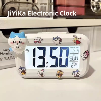 Nova budilica s noćnim svjetlom, LED prikazom, jednostavan i kreativan višefunkcijski stolni sat za studentske domove.