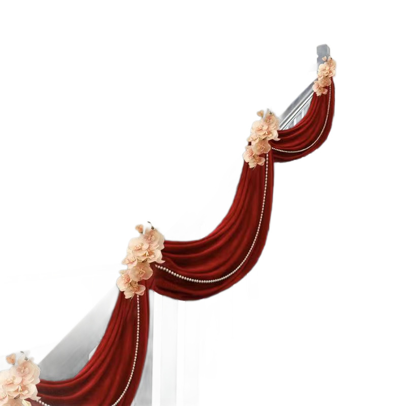 Vjenčani set dekoracija hodnika i rukohvata na stubištu, girlanda s natpisom 'Sretno' (Material: Non-woven fabric; Applicable occasions: Staircase; Pattern: No pattern; Material type: Ribbon; Category: Venue decoration props)