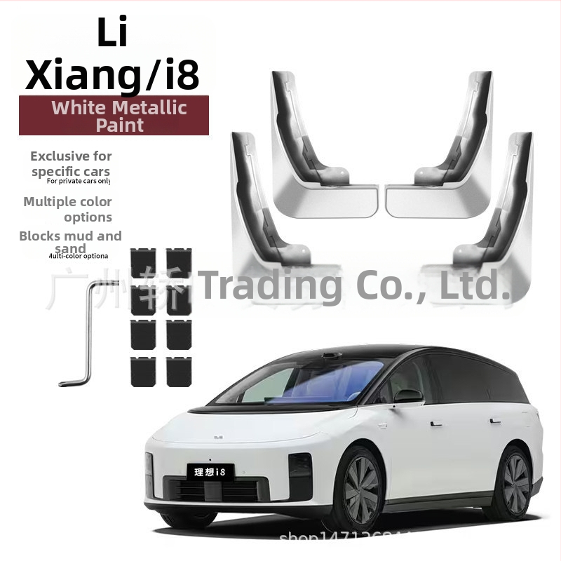 Sada blatníkov proti blatu pre Ideal i8/i6 – vozidlu špecifická, predný a zadný, plast, 2025 modelový rok, automatická prevodovka