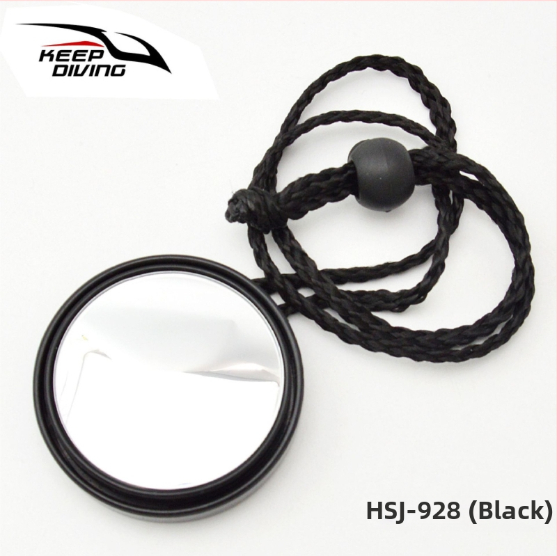 360° nastaviteľné potápačské spätné zrkadlo s bočným zavesením na lano – ABS puzdro + sklenená šošovka; prispôsobenie k dispozícii, licencovaná privátna značka
