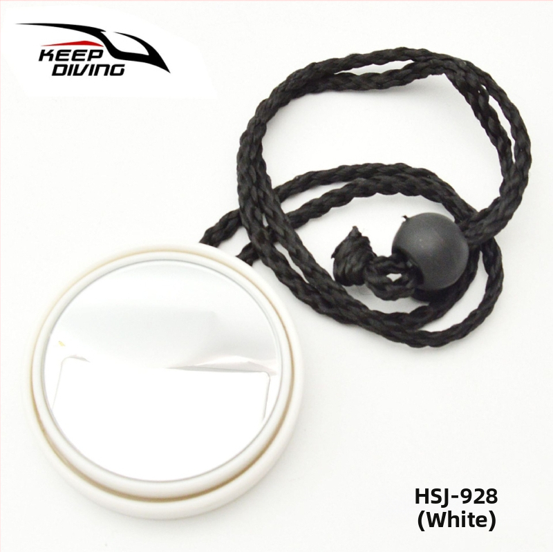 360° nastaviteľné potápačské spätné zrkadlo s bočným zavesením na lano – ABS puzdro + sklenená šošovka; prispôsobenie k dispozícii, licencovaná privátna značka