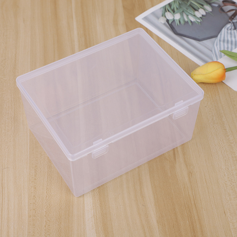 Pravokutna plastična kutija za pohranu sa poklopcem, PP materijal, model D756-D757-D758-D759, stolna kutija za kancelarijske potrepštine, kozmetiku i igračke, kapacitet 0.048 kg