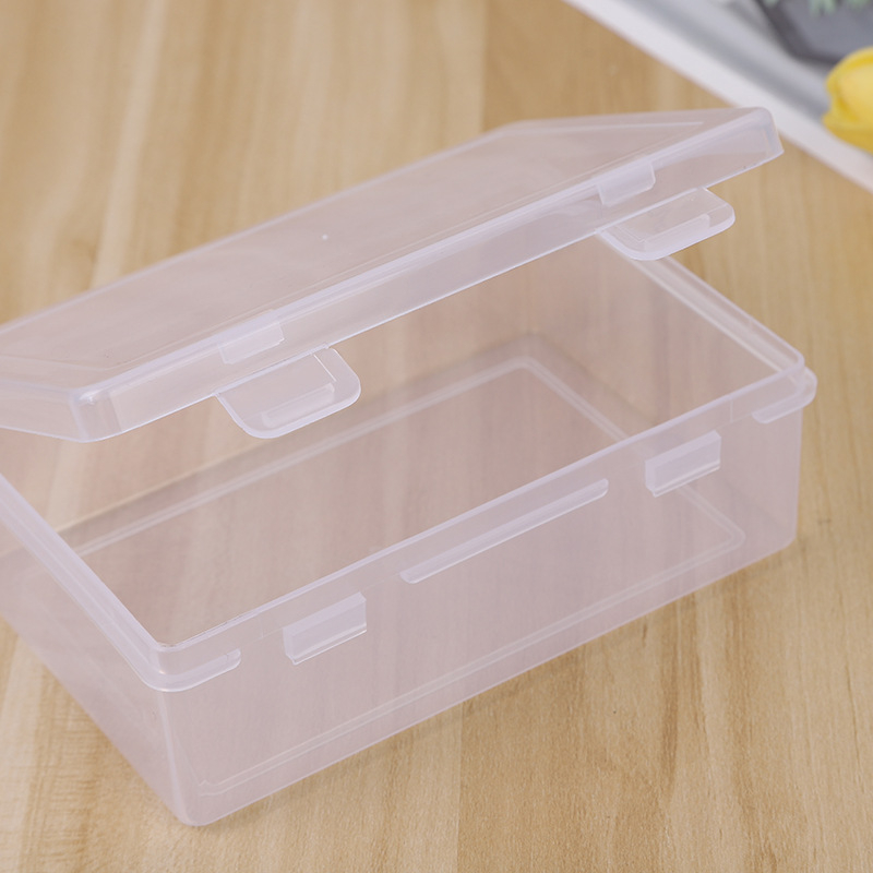 Pravokutna plastična kutija za pohranu sa poklopcem, PP materijal, model D756-D757-D758-D759, stolna kutija za kancelarijske potrepštine, kozmetiku i igračke, kapacitet 0.048 kg