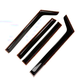 Protecție de ploaie pentru geamul Suzuki Jimny 2007-2023, pentru modele cu 3 și 5 uși; Material: acrilic/PS/PC; Montaj: autoadeziv sau în canal; Proces: injecție/blister