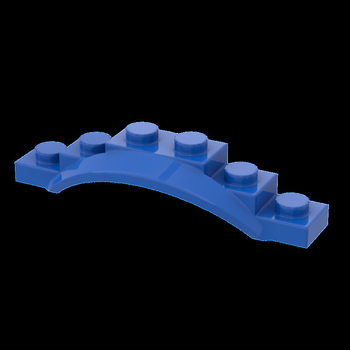 Μέρη μπλοκ κατασκευών – μικρά σωματίδια ABS πλαστικό, 1x6 Fender Wheel Eyebrow, 0,05 kg