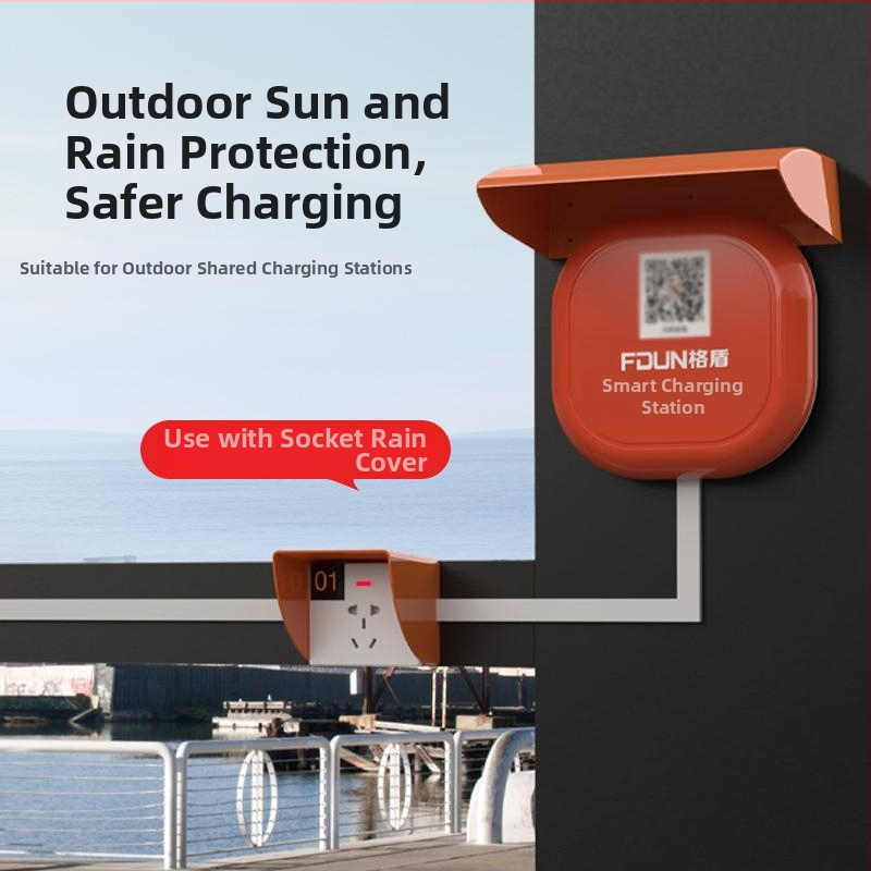 Vonkajšia ochranná krytka pre nabíjaciu stanicu EV – vodotesná ochrana hlavného modulu – príslušenstvo zásuvky, značka Puxi