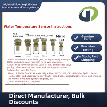 Automobilový merač s dvojitým zobrazením pre vodnú teplotu a napätie, plastové puzdro, štandardné napätie