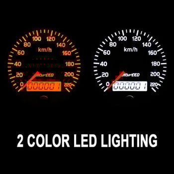 Afișaj LED pentru bord auto, 12-24V, senzor GPS, odometru/vitezometru/tachometru, ABS+metal, model HF-85-SP-01