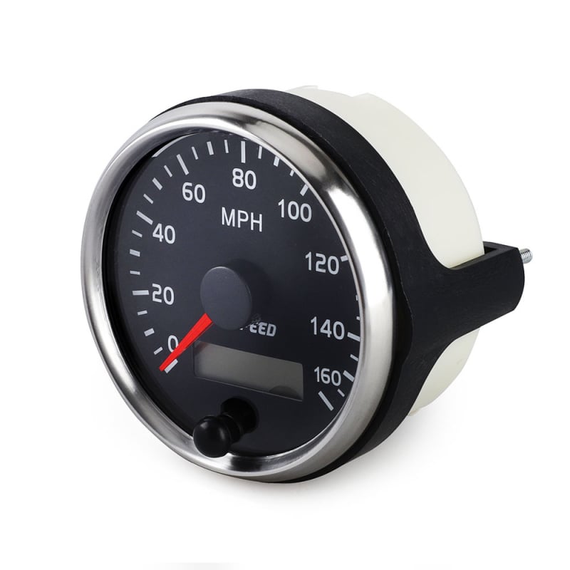 Afișaj LED pentru bord auto, 12-24V, senzor GPS, odometru/vitezometru/tachometru, ABS+metal, model HF-85-SP-01