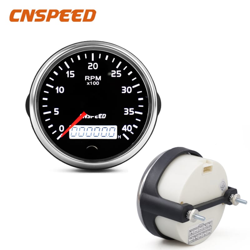 Afișaj LED pentru bord auto, 12-24V, senzor GPS, odometru/vitezometru/tachometru, ABS+metal, model HF-85-SP-01